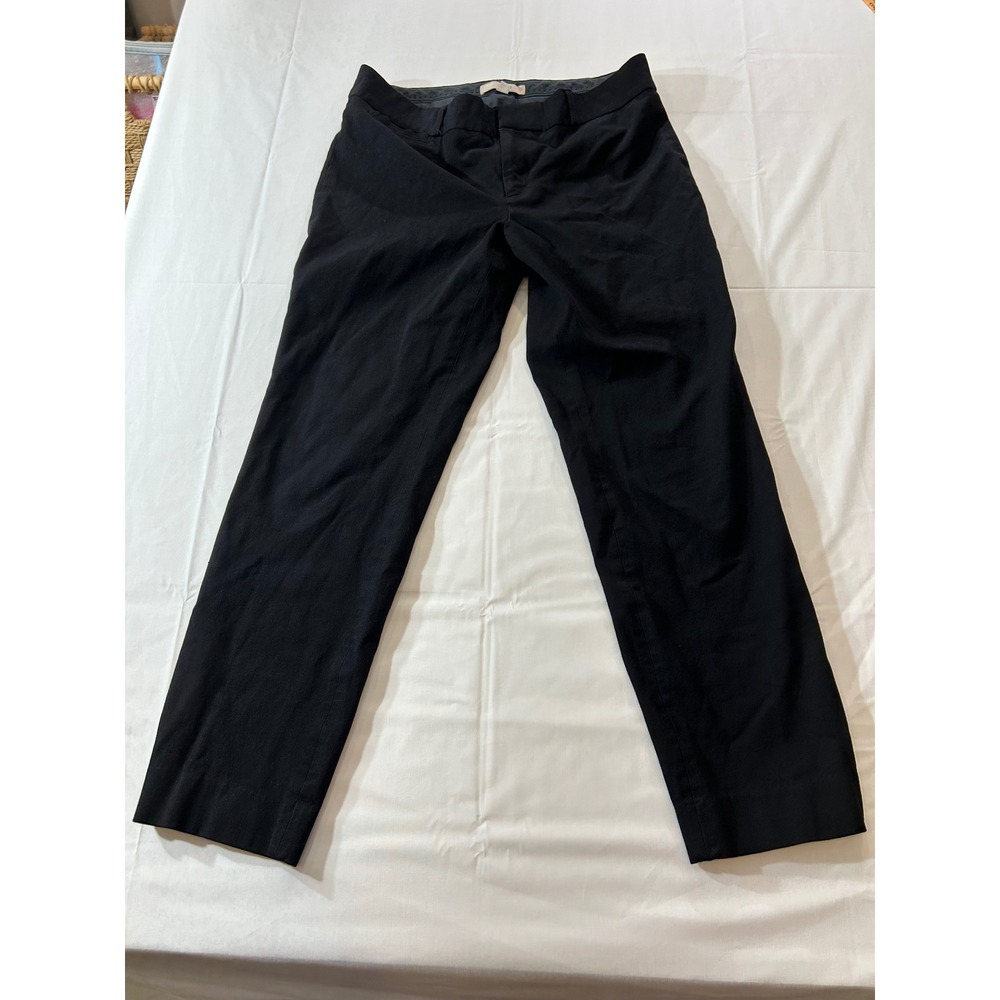 Banana Republic Sloan Fit Black Dress Pants Womens Size 8 Slim Ankle Trousers
